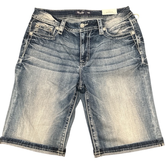NWT Miss Me Curvy Bermuda Shorts - Picture 1 of 9